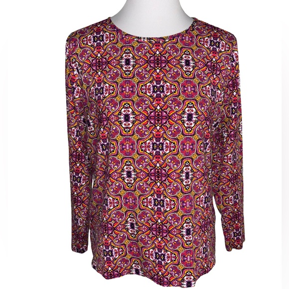 Land’s End Multicolor Patterned Women's Top - Picture 1 of 3